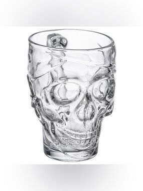 LUMINARC Glass Skull Mug 30.75 oz (Clear) NEW